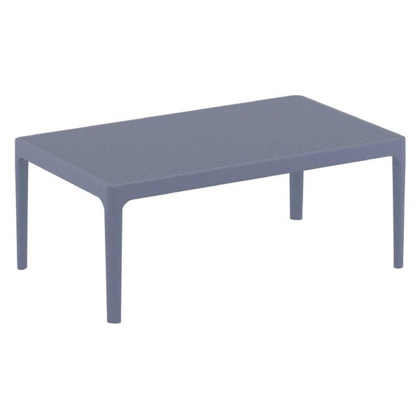 Book Publishing Co 39 in. Sky Lounge Table Dark Gray GR2545635